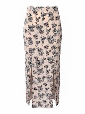 Floral Print Pink Skirt